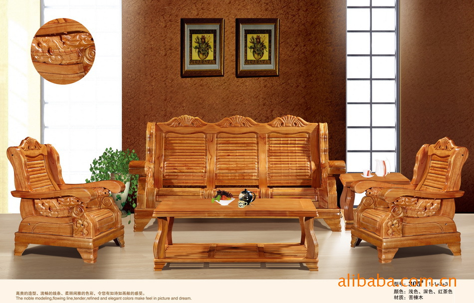【溢輝家具 308#現代客廳高檔休閑實木沙發 江西家具】價格,廠家,圖片,沙發,邱華石-